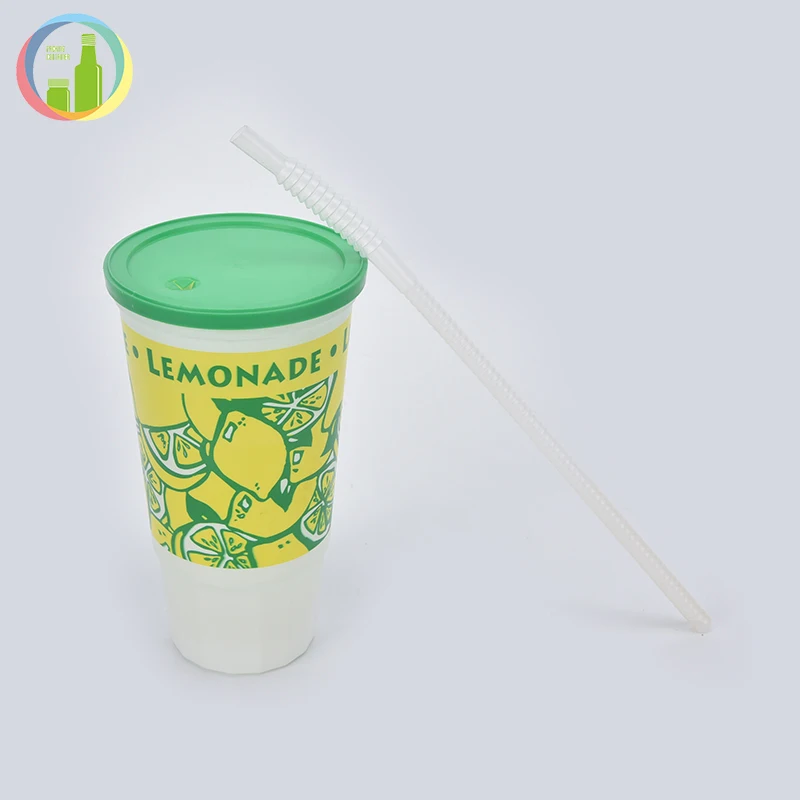 
Cartoon long drink cup plastic water bottle for school kids 