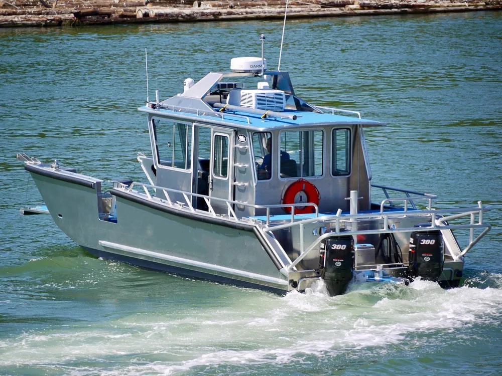 Kinocean Wholesale New Product Small Customized V Hull Full Weld Aluminum Landing Craft Boats Fishing Vessel