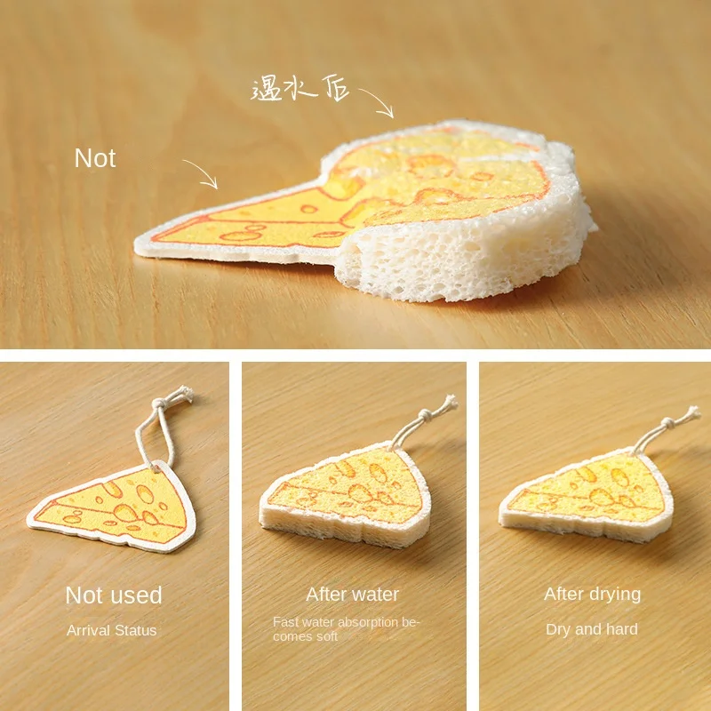 TIGARL Wholesale High Density Dish Washing Nano Wood Pulp Lovely Clean Sponge Magic Natural Cellulose Clean Scrub Sponge New