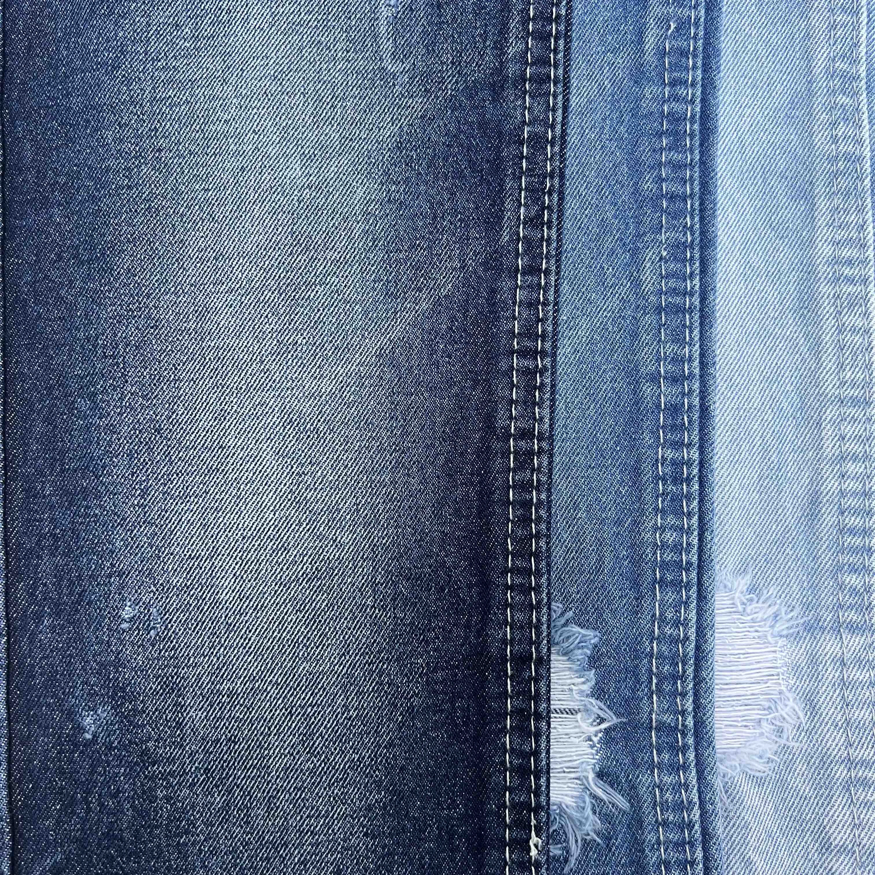 Wholesale Price Non-stretch Hot Selling Jean Fabric Roll Of Cowboy Wear Indigo Denim Jeans Fabric 100% Cotton 12oz