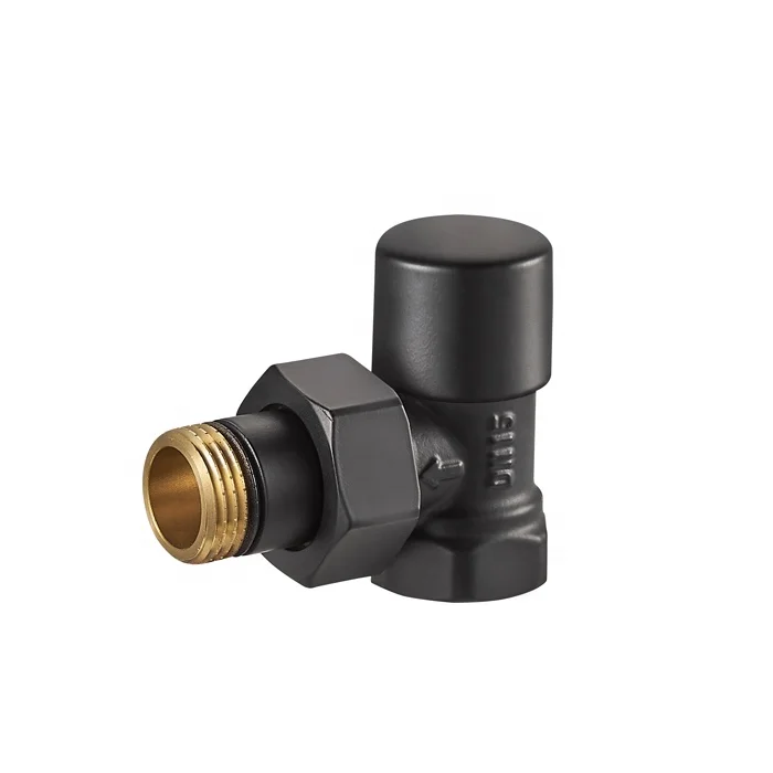 Manual thermostatic home for temperature control floor heating angled chrome brass ppr radiator valve BJ12001-J