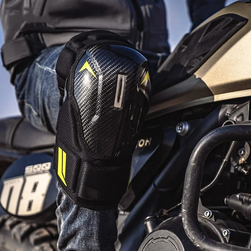 Защитное снаряжение для мотоцикла из углеродного волокна сухое и дышащее езды быстросъемное ног