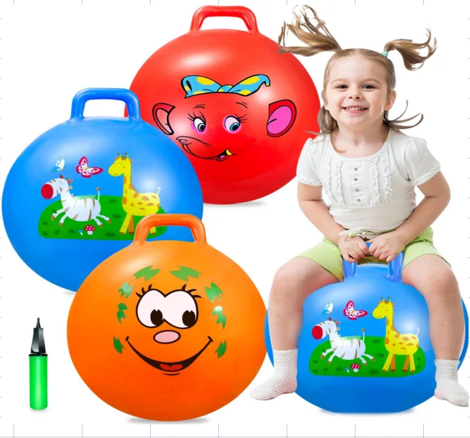 Plastic Inflatable Toy Balls Light Hopping Toy for Kids
