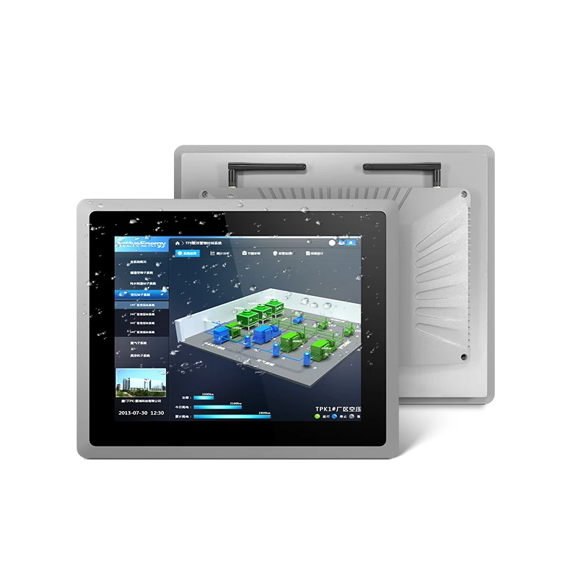 100*100mm VESA mount ip65 waterproof pcap touch screen fanless 15 inch industrial grade linux tablet pc
