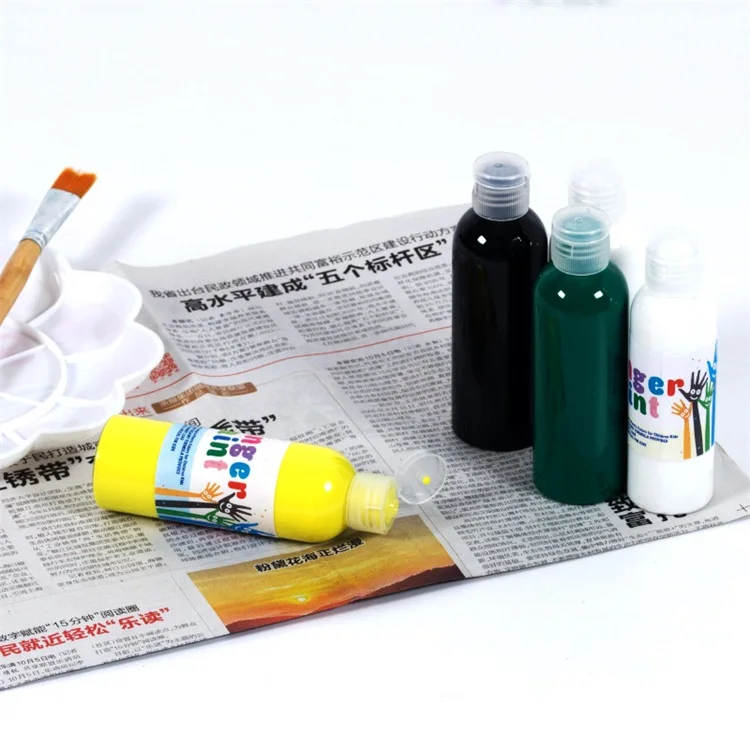 Non-Toxic Liquid Poster Paint Washable Tempera Paint Kit For Kids Finger Painting