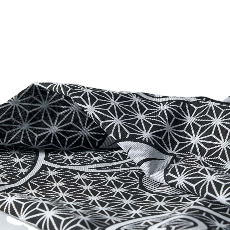 
Black Printed Flower Tricot Mattress Fabric Custom Design Knitted Mattress Fabric for Wholesale 