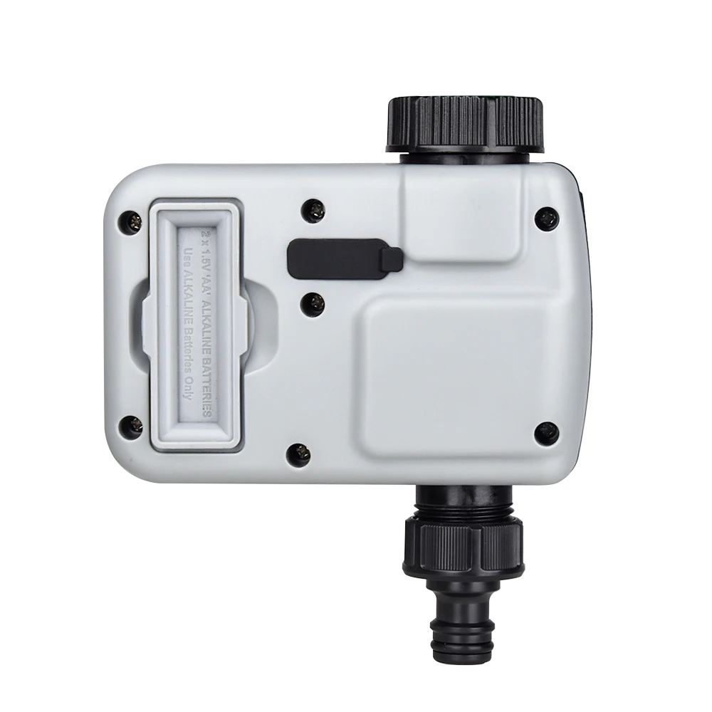 Wholesales new garden outdoor lawn 2*AA alkaline battery water-proof  big screen plastic smart  watering timer