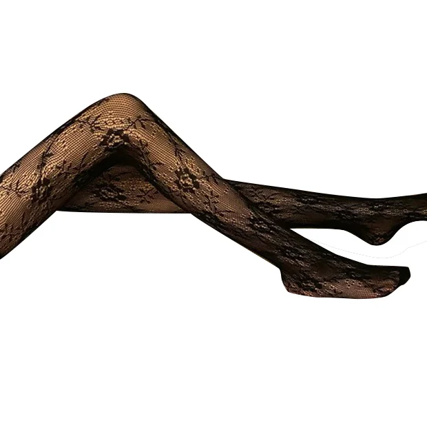 ALLCH RTS Flower Stockings Mesh Stockings Women Pantyhose Long Sexy Summer Lolita Hollow Lace Japanese Girls Tube White Black