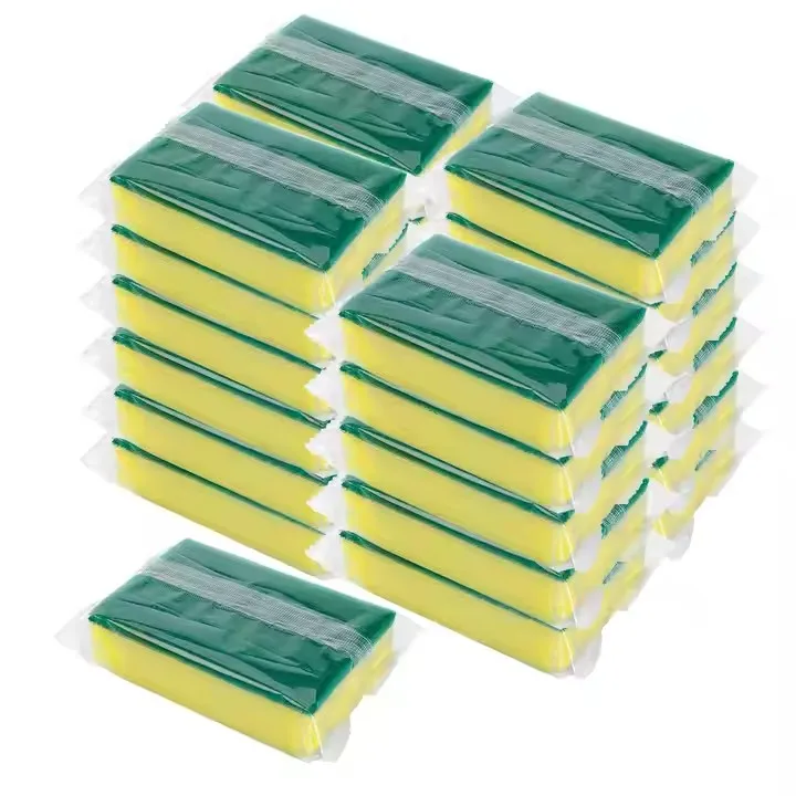 Factory Dish Pan Pot Washing Scrub Sponge Kitchen Thick Scrubber Pad Cleaning Scouring Sponge Pads Scourer Sponges