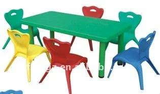 Cheap kids plastic tables and chairs, study table and chair set, child study table and chair