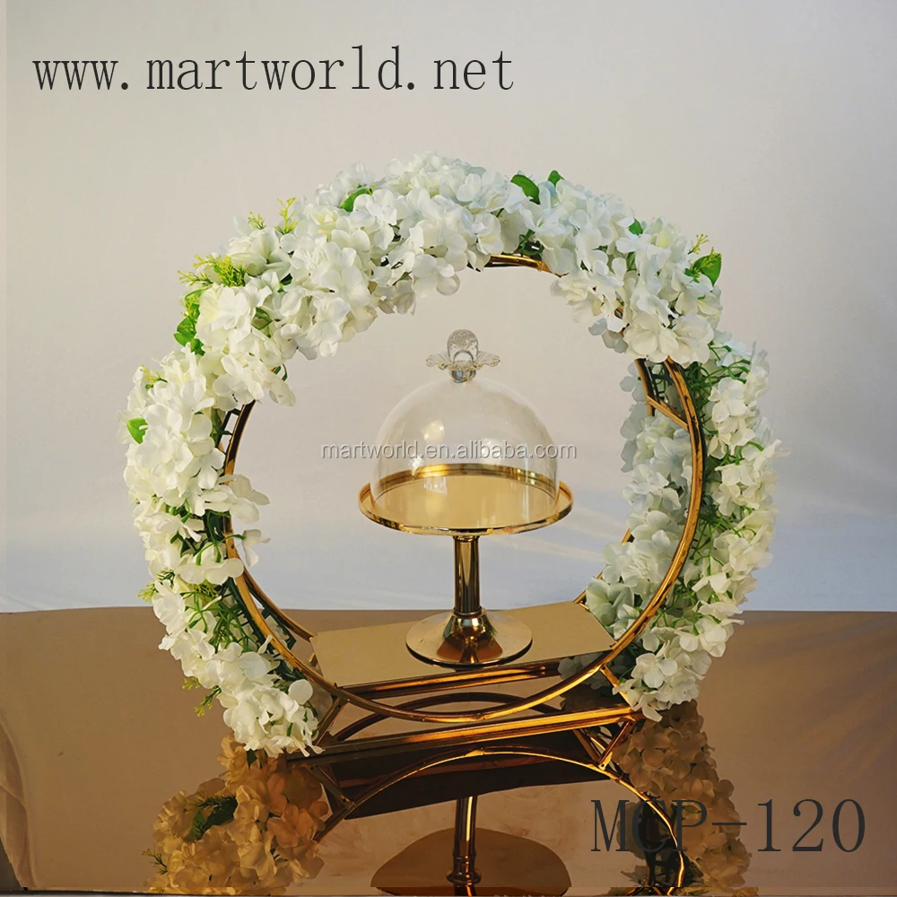 metal 3-tier gold cup cake dessert stand set for wedding cake table pedestal decoration birthday party shower candy bar(cake-022