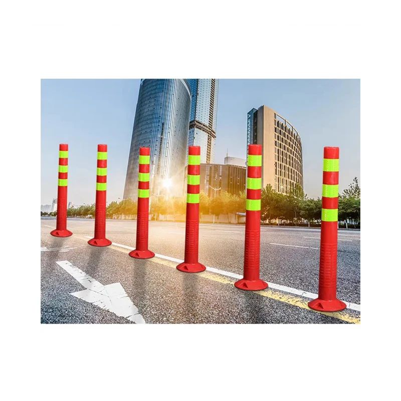 Orange Yellow Flexible TPU Post Traffic Guide Post Road Delineator Post