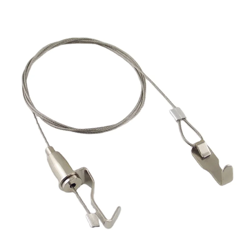 OEM Custom Hanging Suspension System Safety Nut Wire Aircraft Hook Cable Gripper Steel/Stainless Steel/Brass Picture Hanging Kit