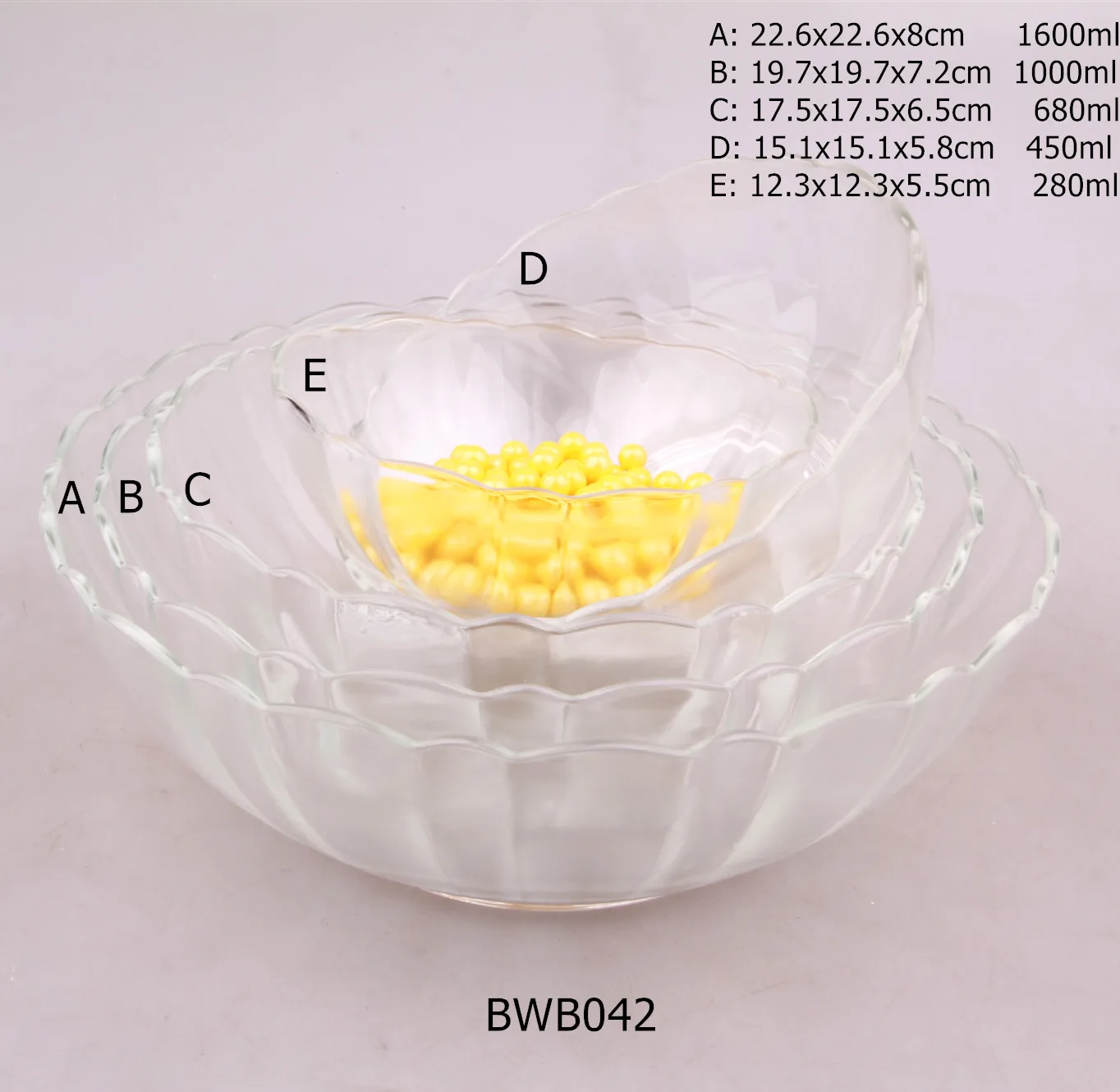 Glass Salad Candy Jewelry Box Tableware Crystal Glass Sugar Candy Bowl/Jar with Lid Environmental Friendly