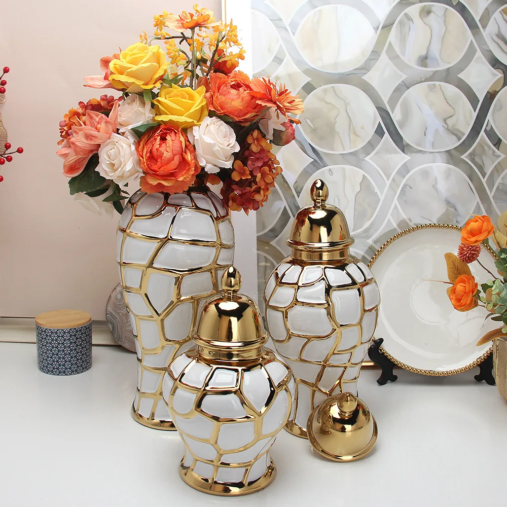 Home Decoration Wholesale Cheap Wedding Table Modern Nordic Ceramic Flower Ginger Vase For Home Decor