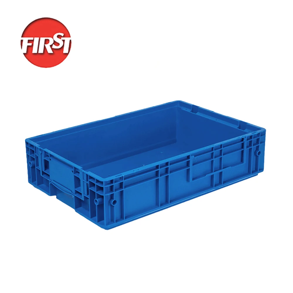 KLT6147 Stackable Plastic Turnover Crates Tote Box