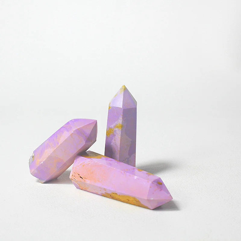 High Quality Natural Gemstone Reiki Phosphosiderite Healing Crystal Point For Home Decoration