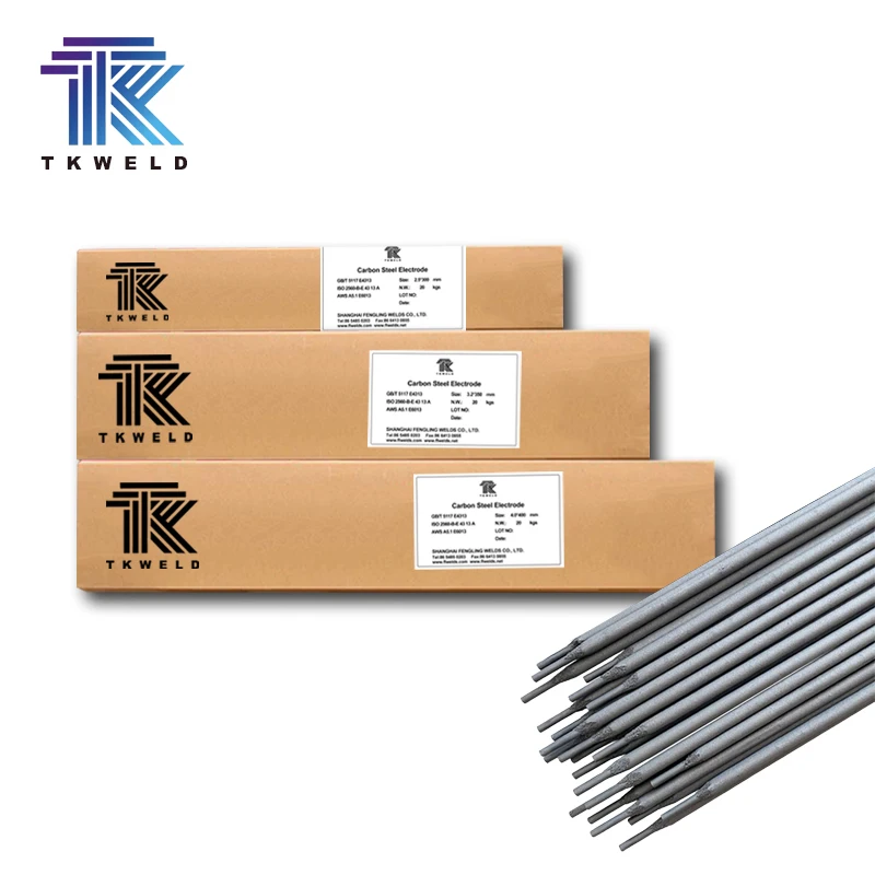 TKweld High Quality Easy Arc Starting and Light Smoke Carbon Steel  E6013  Welding Rod  Electrode