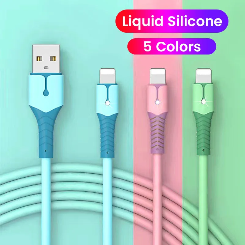 Liquid Silicone Super Fast Charge Cable Micro USB Type C Cable for Samsung Huawei Xiaomi Data Cable