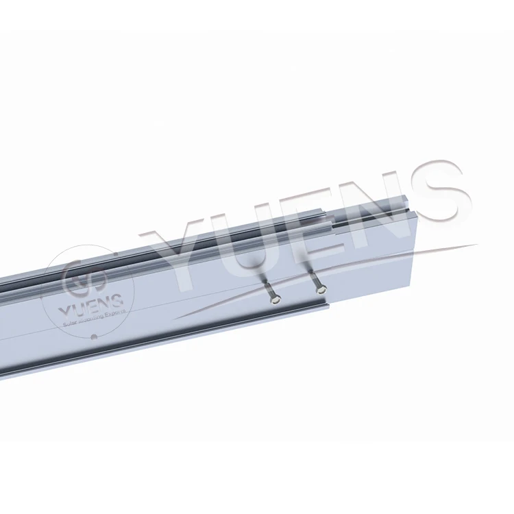 Yuens Easy Installation Solar Mounting Panel System Anodized Aluminum Racking Systems Rail Splice Kit 200mm Connector