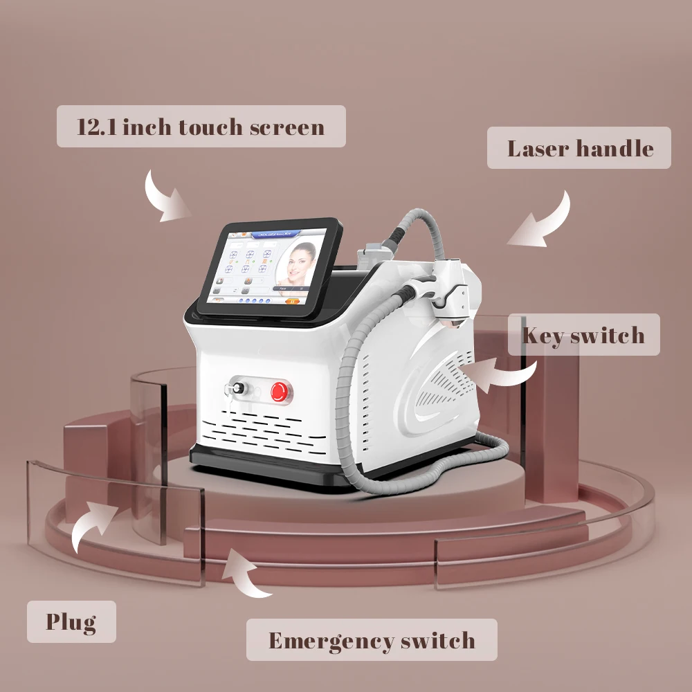 NUBWAY 2024 hot sale beauty salon use portable mini diode laser 808nm hair removal machine