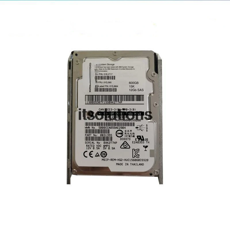 Для IBM 01DE349 V3700 V2 01EJ585 01EJ577 01EJ717 600 ГБ 2,5 15K