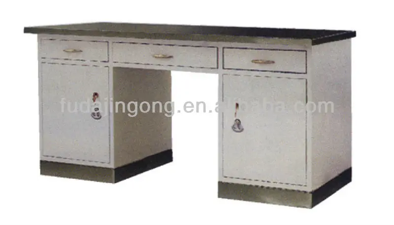 Factory sale stainless steel top board epoxy coated steel high capacity laboratory working table for hospital