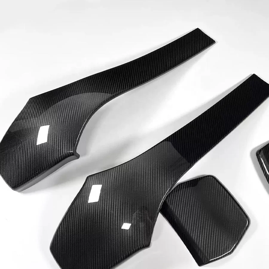 4Pcs/set Car Interior Trims Carbon Fiber Seat Back Cover For BMW F80 M3 F82 F83 M4 2014 2015 2016 2017+