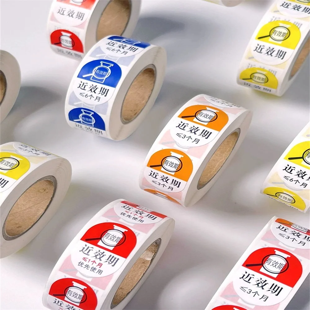 Custom Printed Roll Waterproof Synthetic Paper Adhesive Square Brand Logo Label Sticker