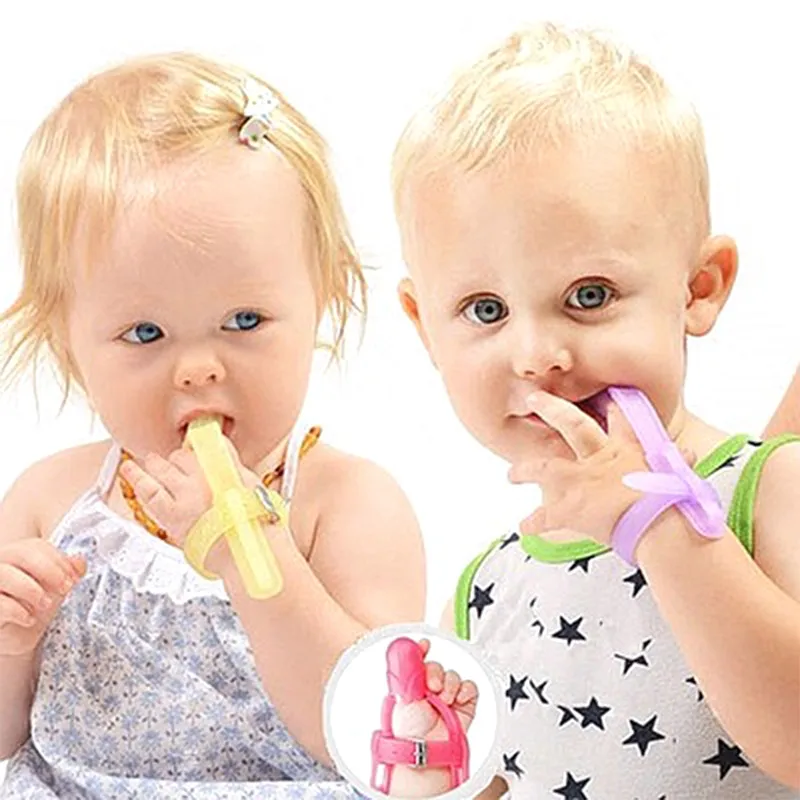 Silicone Baby Teethers Nursing BPA Free Soft Silicone Baby Pacifier Kids Teething Baby Gift Natural Stop Sucking Thumb Toy
