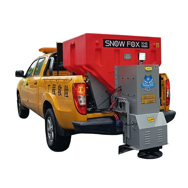 SNOW FOX Industrial Fertilizer Spreader with Plastic Storage for Factory Producer Fodder Feeds & Seed Salt XHS-10000