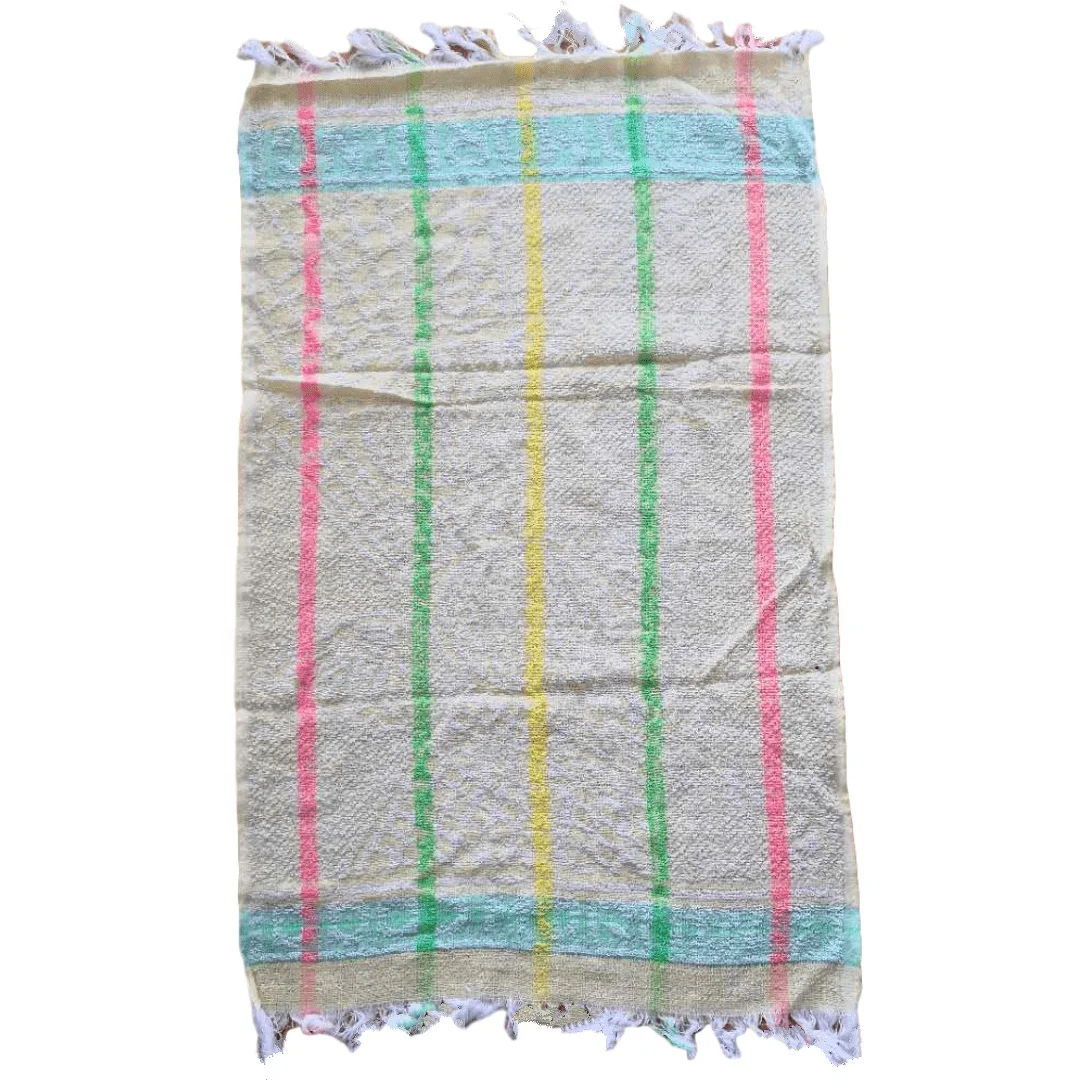 factory hot sales 100% polyester cheap disposable good morning towels