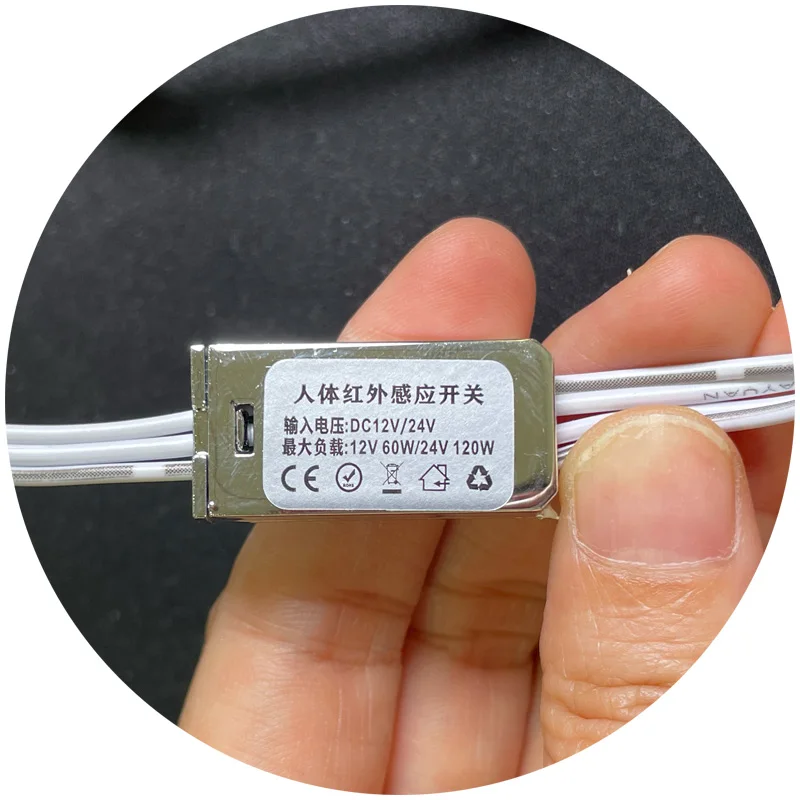 DC12V DC24V 3A 5A 60W 100W smart cabinet PIR led light sensor for led strip light