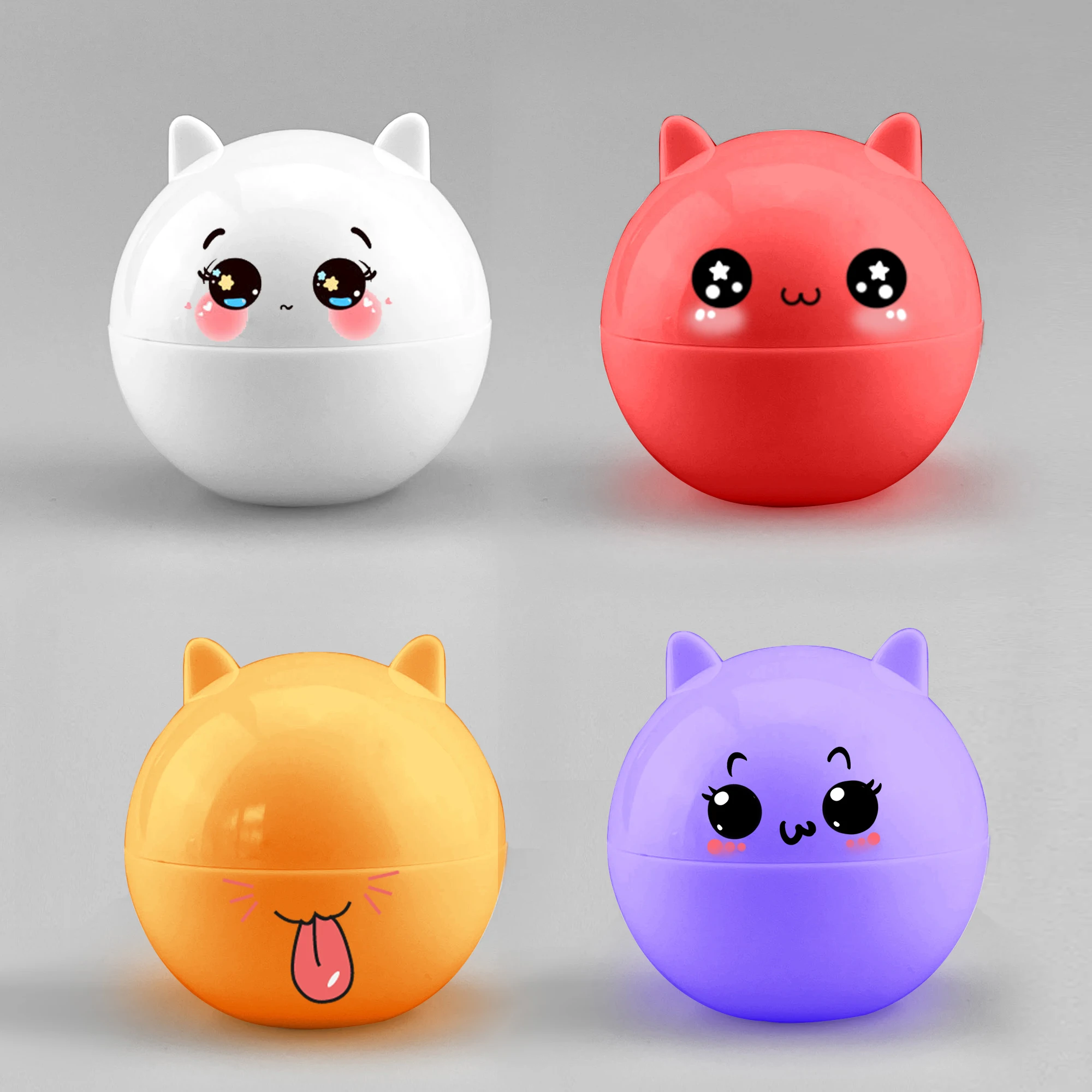 wholesale makeup lip balm tube makeup package container pink lip balm container double sided lip balm container
