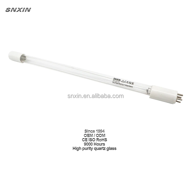 SNXIN nice price 6W 165mm T5 4 pins uv lamp for uv water sterilizer water treatment