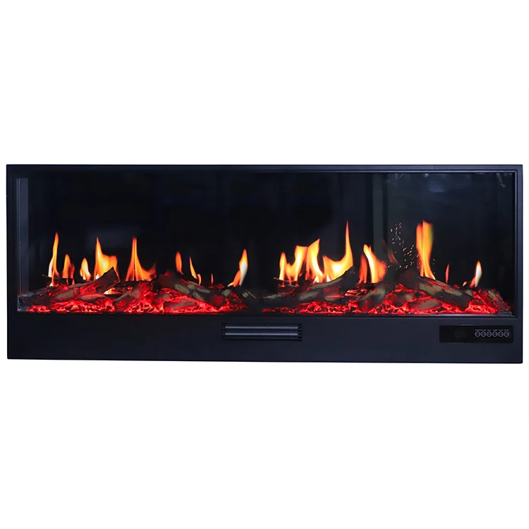 E-Smart EVFP1800mm 4D Smart Real Cozy Fire Illusion Dazzling Wood Burning Intelligent Electric Fireplace
