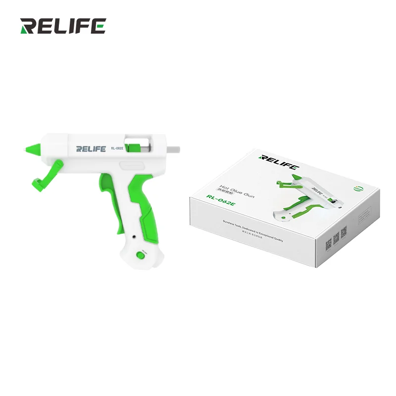 RELIFE RL-062E Hot Melt Glue Gun with Seal Wax Glue Sticks Household DIY Guns Heat Temperature Thermo Electric Repair Tools