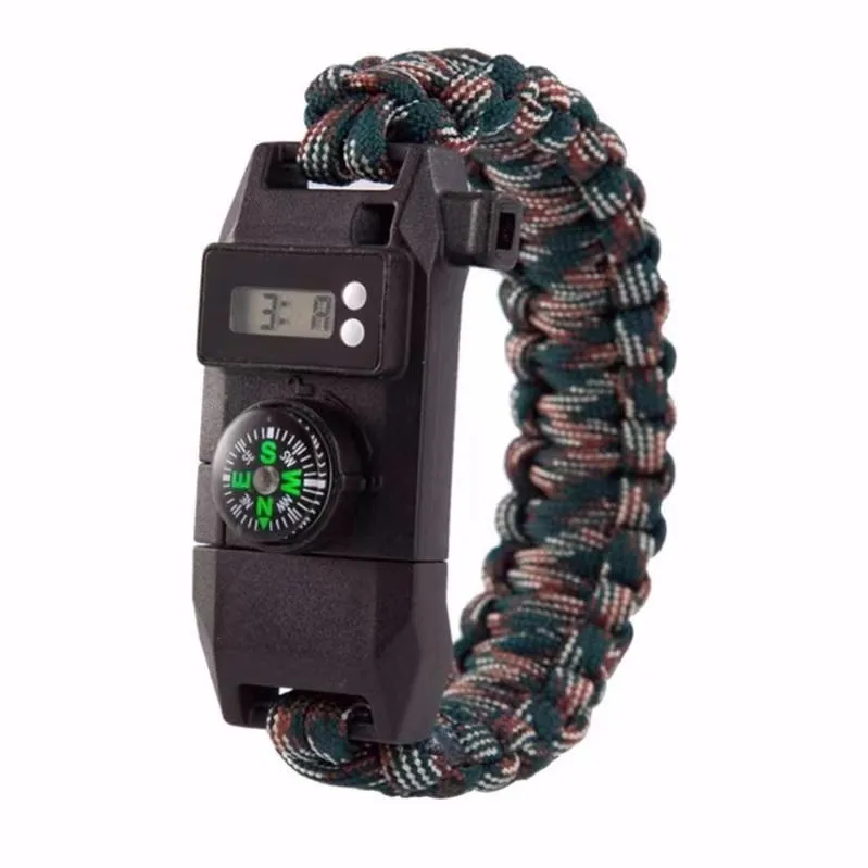 XIWANG High Quality Outdoor Survival Paracord Bracelet Flint Buckle For Survival Bracelet