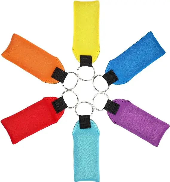 BSBH Factory Neoprene Keychain Buoyancy Sponge Floating Keychain Custom Logo Waterproof Keychains With Logo