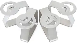 Серебряные Зажимы для крышки стола из нержавеющей стали, зажимы для скатерти для улицы и дома