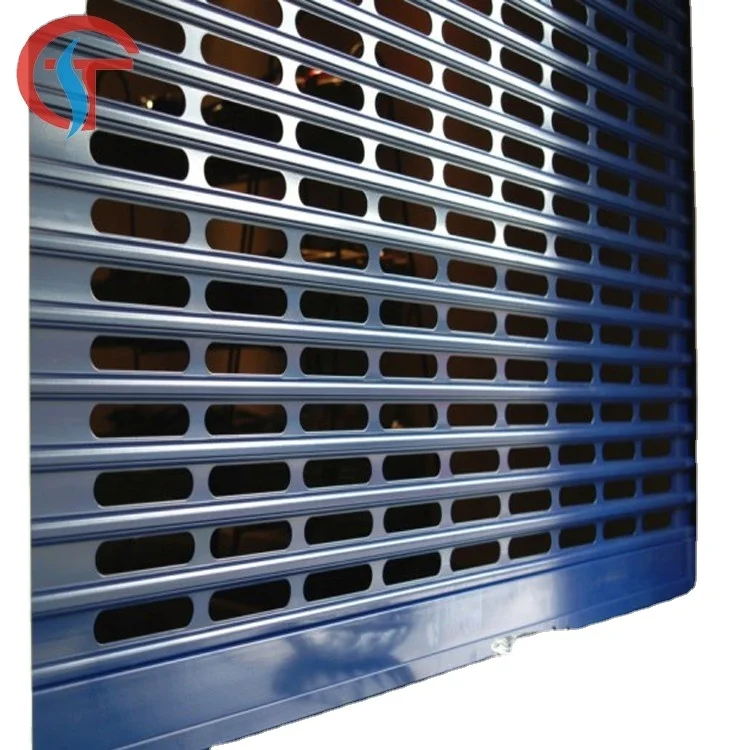 Security Grill Rolling Shutters for Mall Stainless Steel Industrial Iron Pipe Gate Design Security Doors Anti-theft Automatic