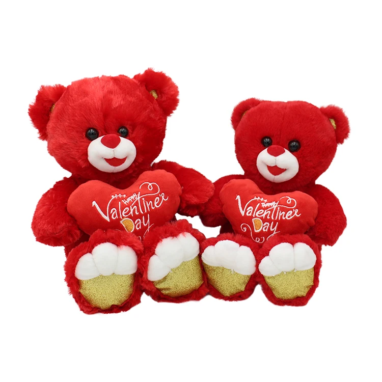 Плюшевый плюшевый мишка игрушечный подарок на день Святого Валентина оптом