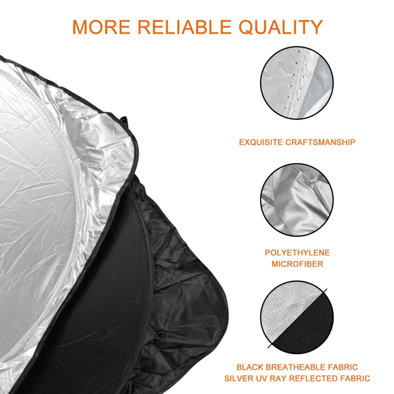 Windshield Sunshades Foldable Car Front Window Sunshade for Most Car SUV Truck Vans Visor Blocks UV Rays and Heat Protection