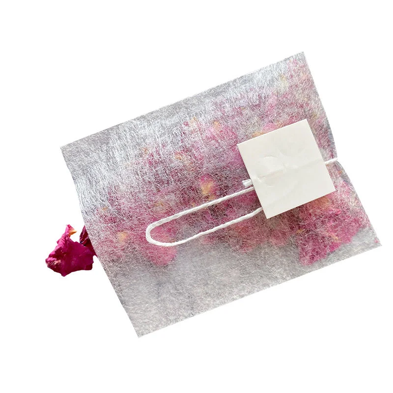 Food Grade Transparent Corn Fiber 100% Degradable Filter Tea Bag Empty Pyramid Tea Bags with Strings