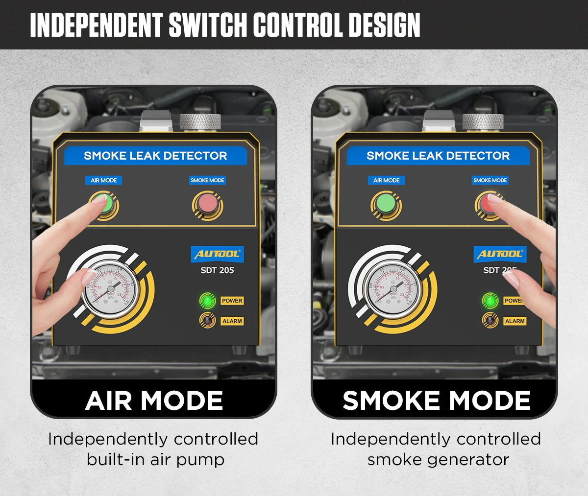 Wholesale EVAP Smoke Machine Automotive Vacuum Diagnostic Leak Detection Tester Engine Pipe System Detector Car Smoke Detector