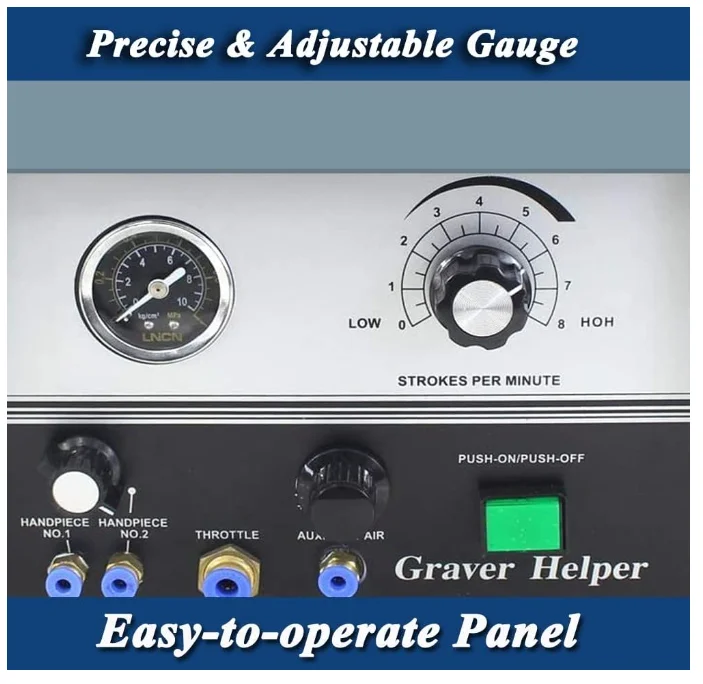 Pneumatic Micro-setting Desktop single-head Engraving Jewelry Flower Gold And Silver Jewelry Shovel Edge Hand Engraving Machine