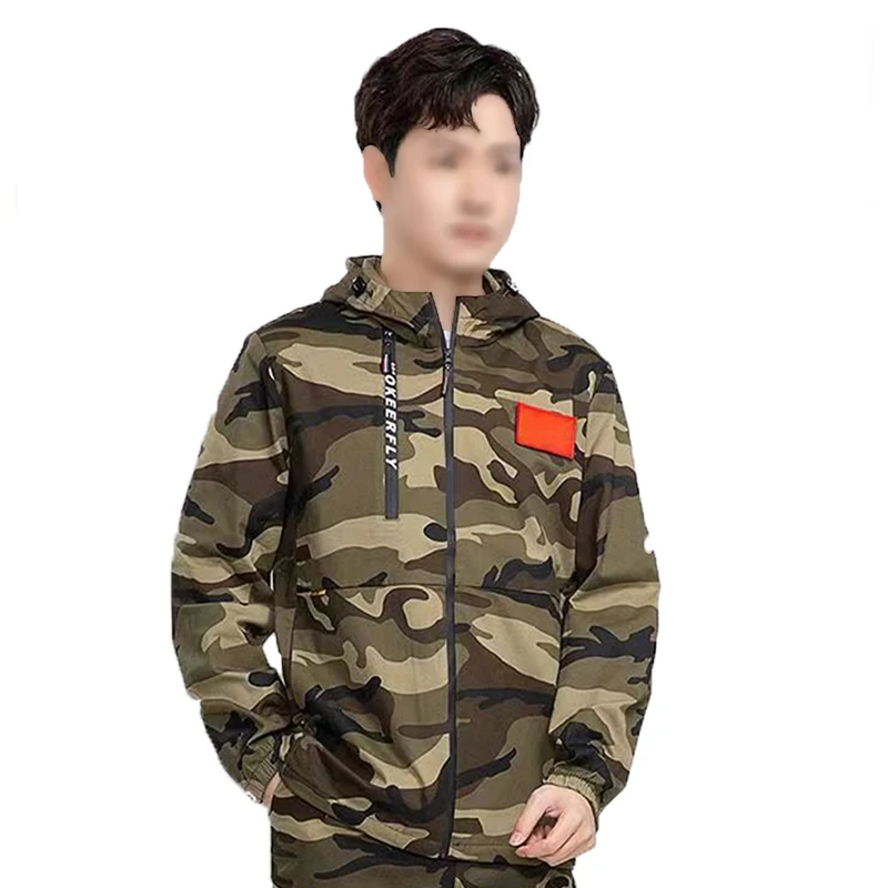 2023 Outdoor Jackets Camouflage Jacket Waterproof Coat Multicam Uniform with Hat
