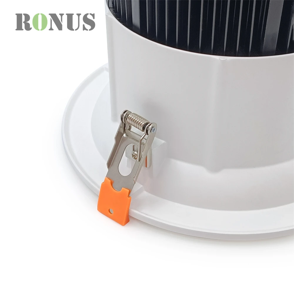 High Power 35W Recessed Anti Glare Hotel Aluminium Spot Down Light Dimmable 40W COB LED Spotlight