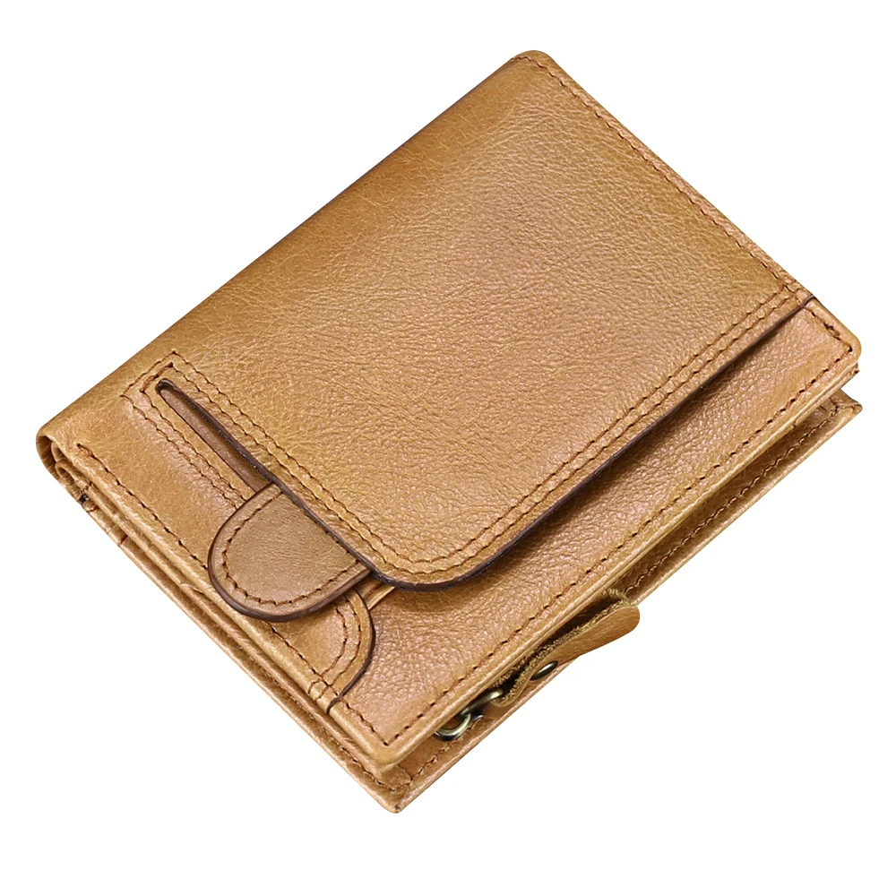 OEM мужской кошелек для денег, держатель карт, высококачественный кошелек из натуральной кожи на молнии