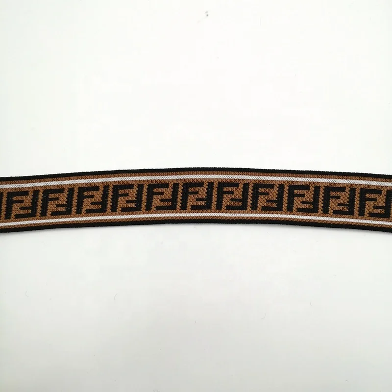 Factory supply custom stripe polyester 25mm polyester printed webbing